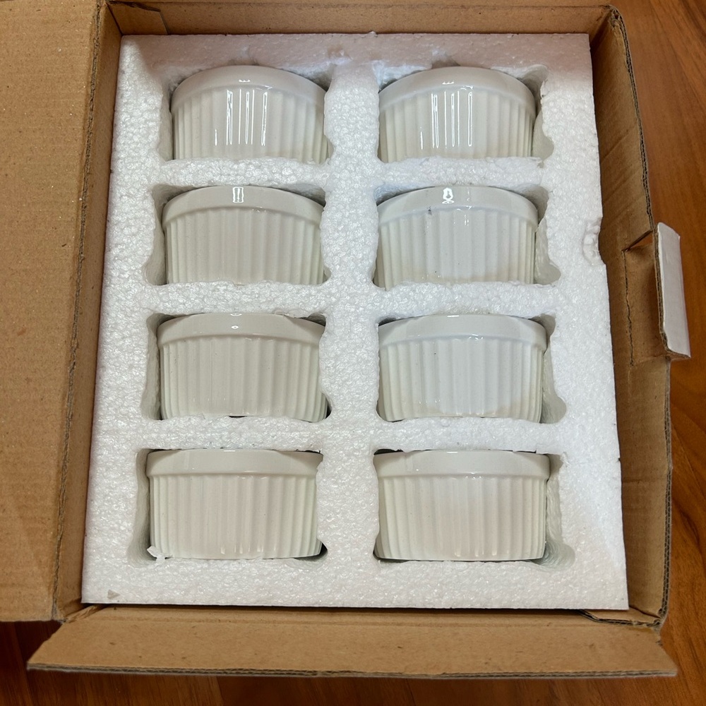 White Bakeware Ramekins for Kitchen - Picture 3 of 7